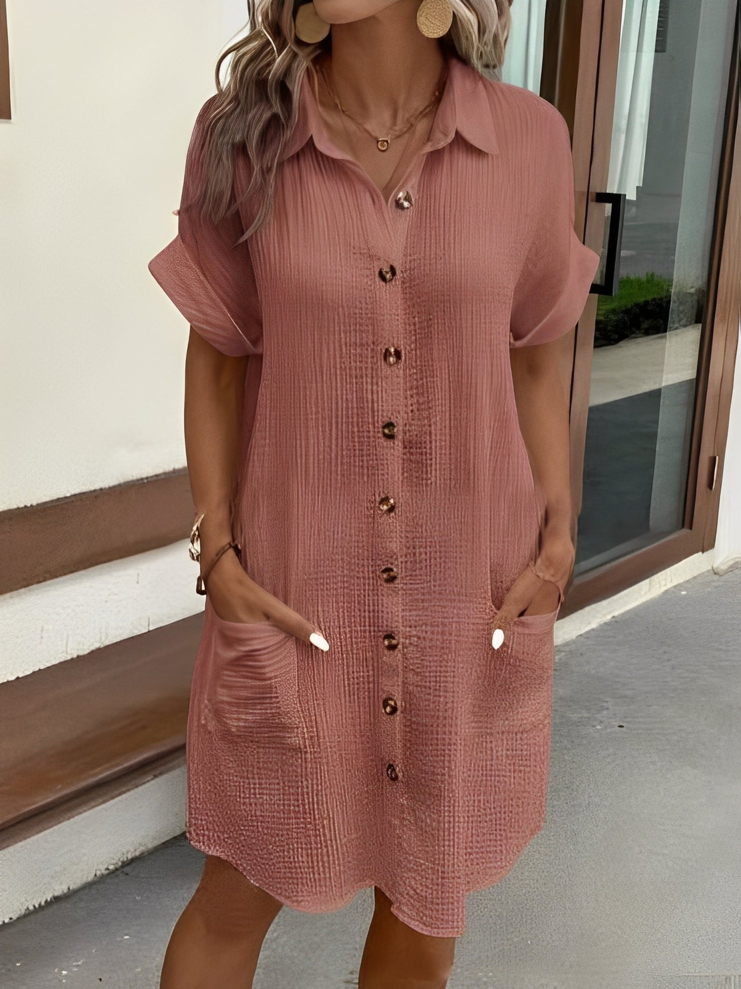 Astoria - Sommerkleid mit Knöpfen für Damen