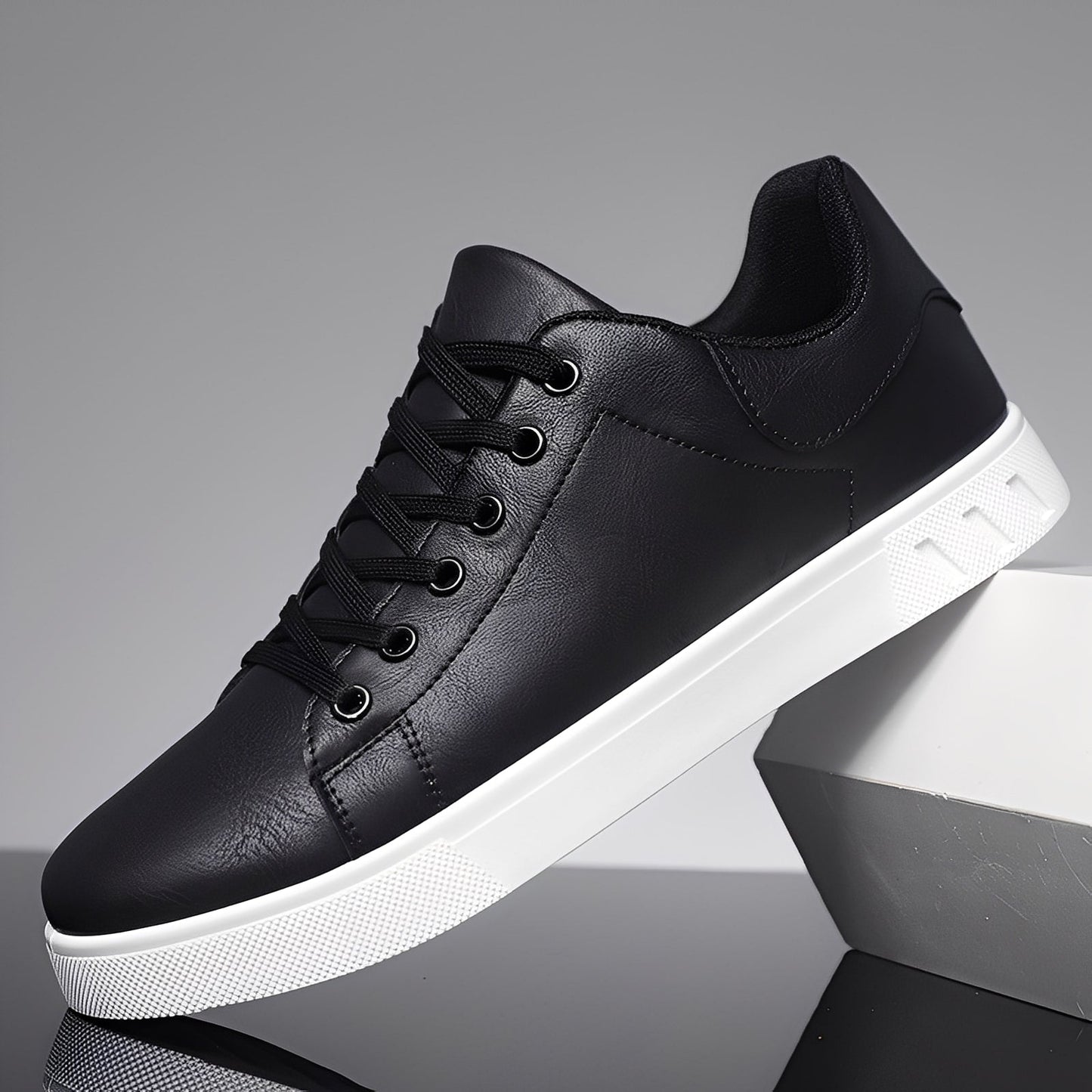 Jerome - Chaussures plates modernes pour hommes en cuir