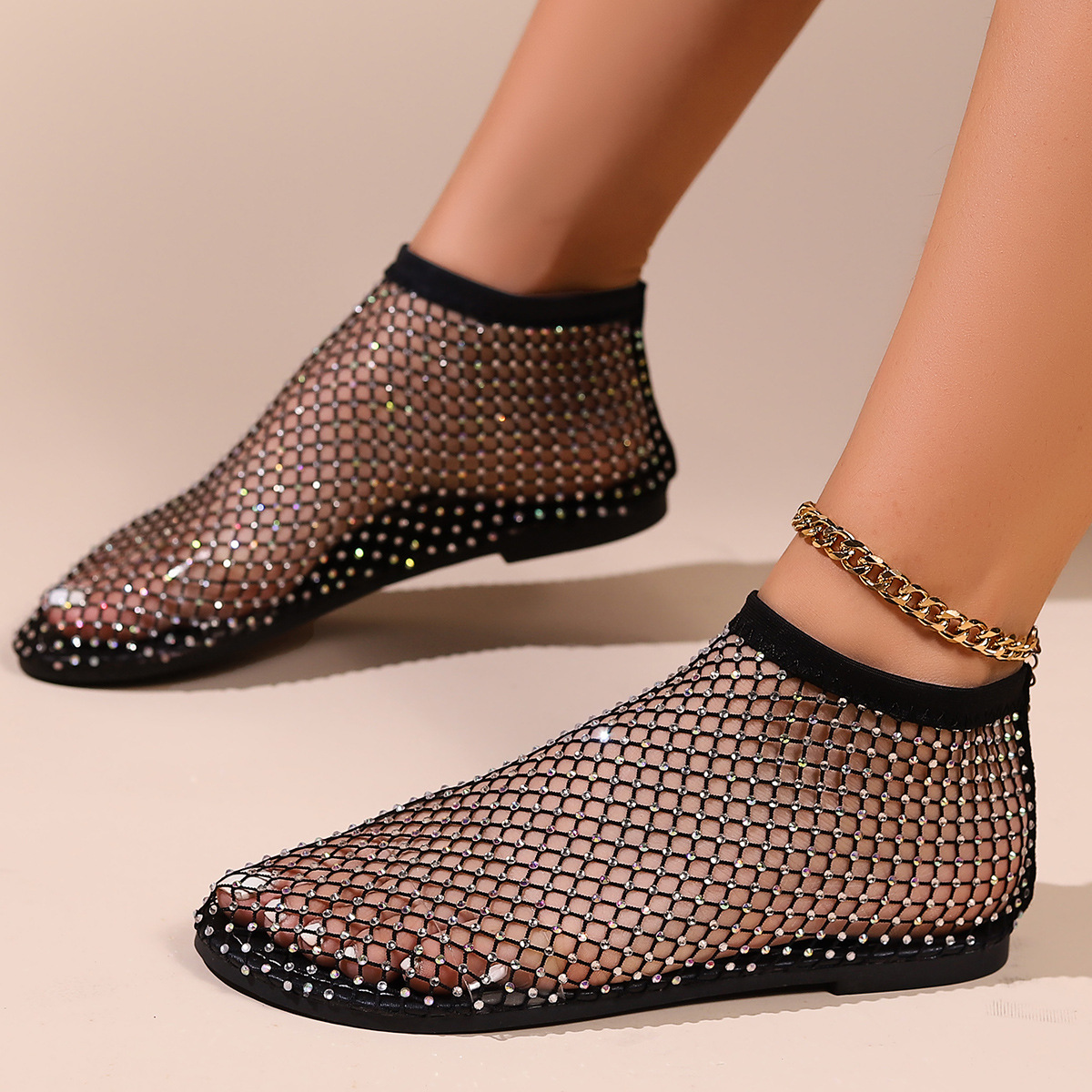 Darly - Damen Sandalen mit Strass und offenem Design