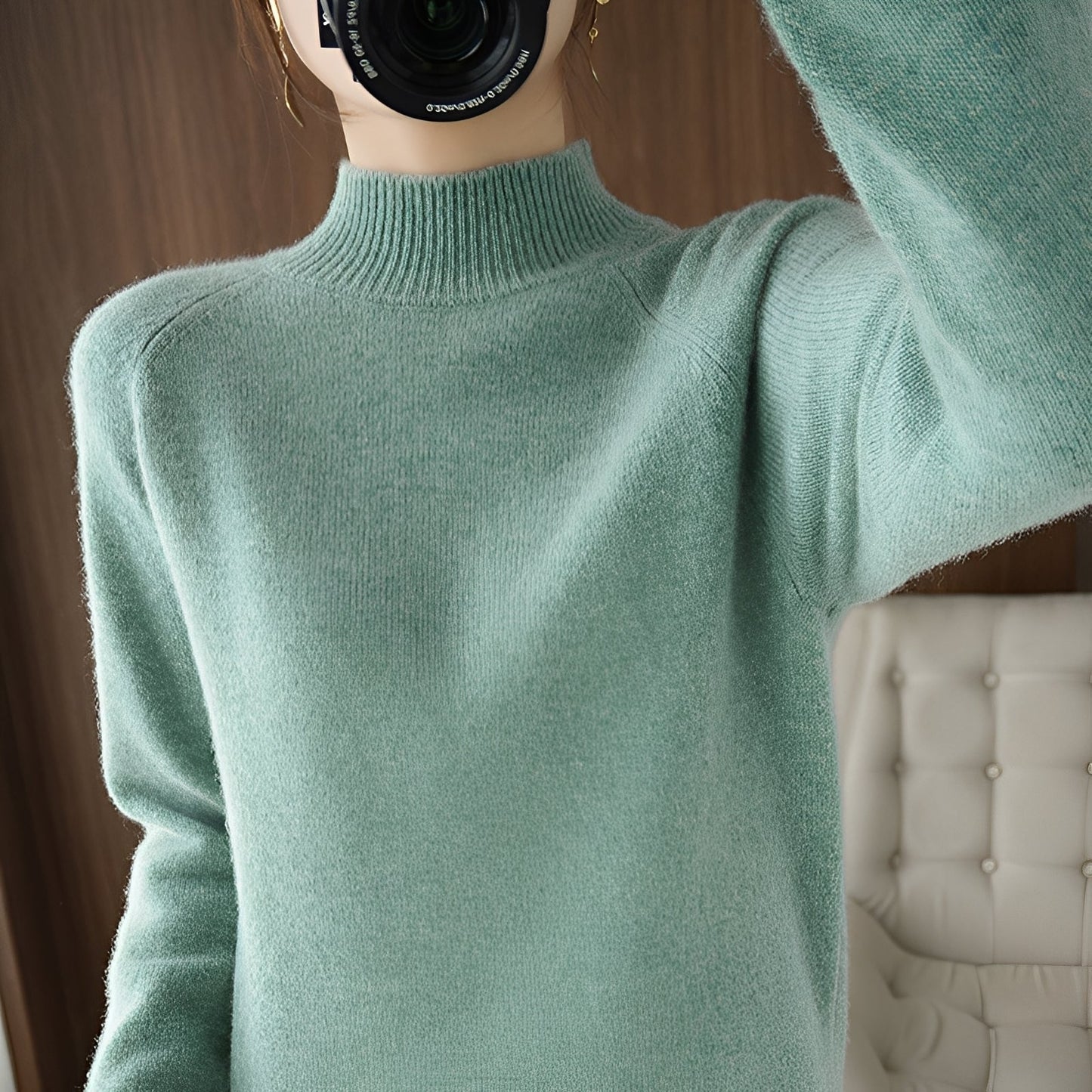 Ulyssa - Schicker Frauen-Kaschmir-Rollkragenpullover