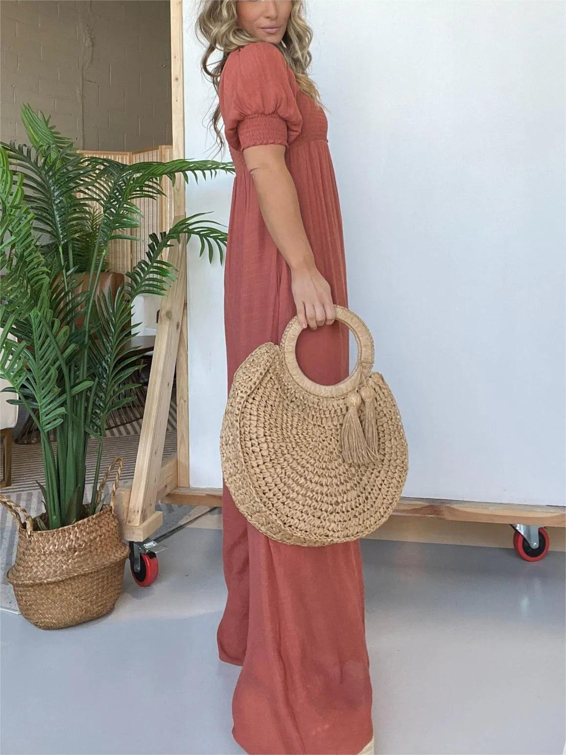 Jasmin - Weiblicher Jumpsuit mit Knöpfen für Damen