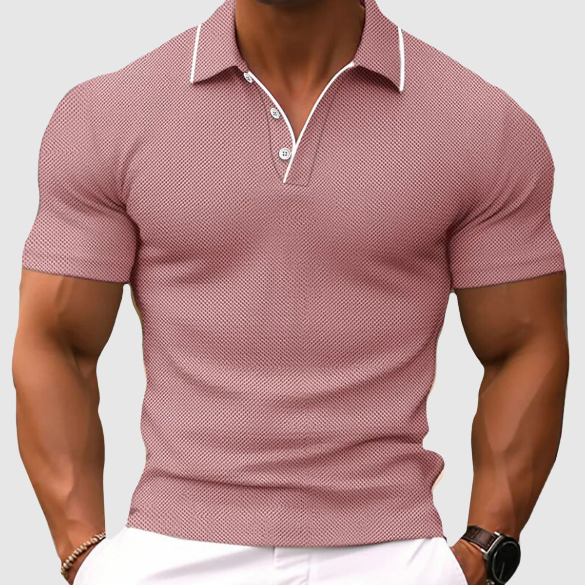 Jaren - Eng geschnittenes Herren-Poloshirt mit Fächern