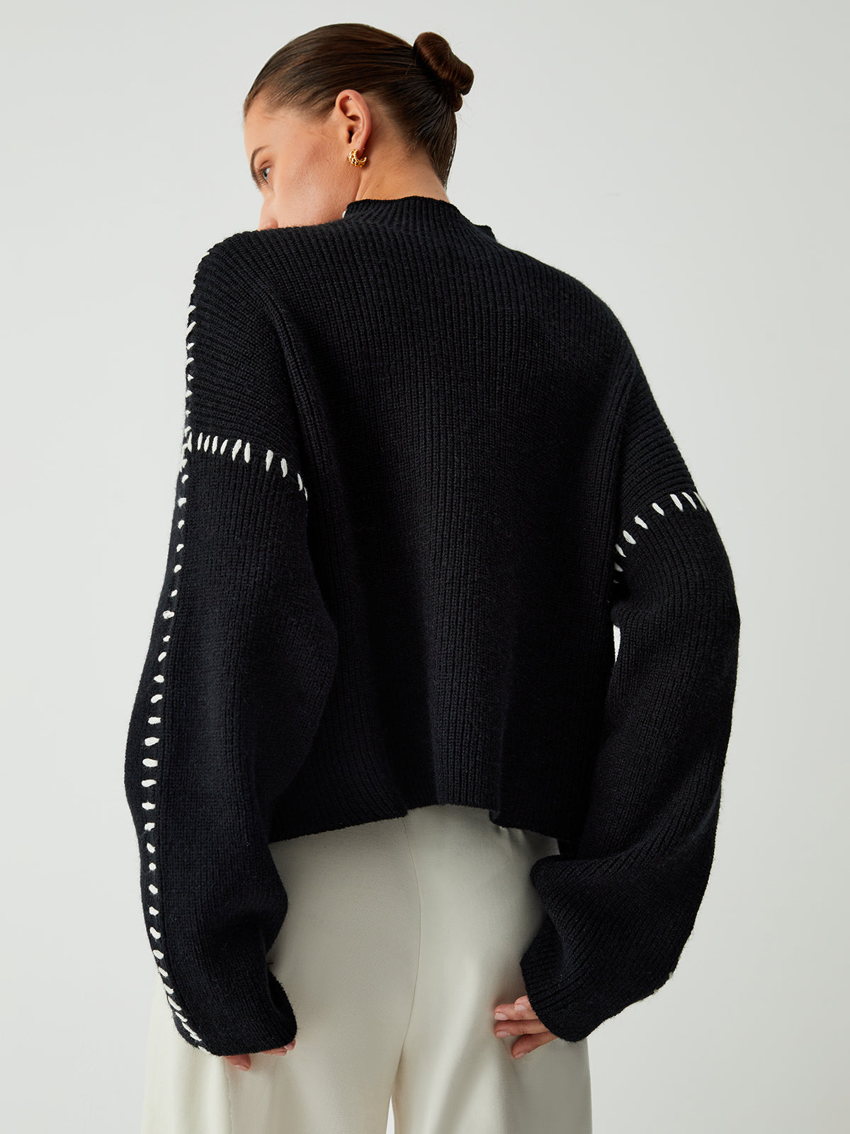 Theresa – Lässiger, lockerer Rollkragenpullover