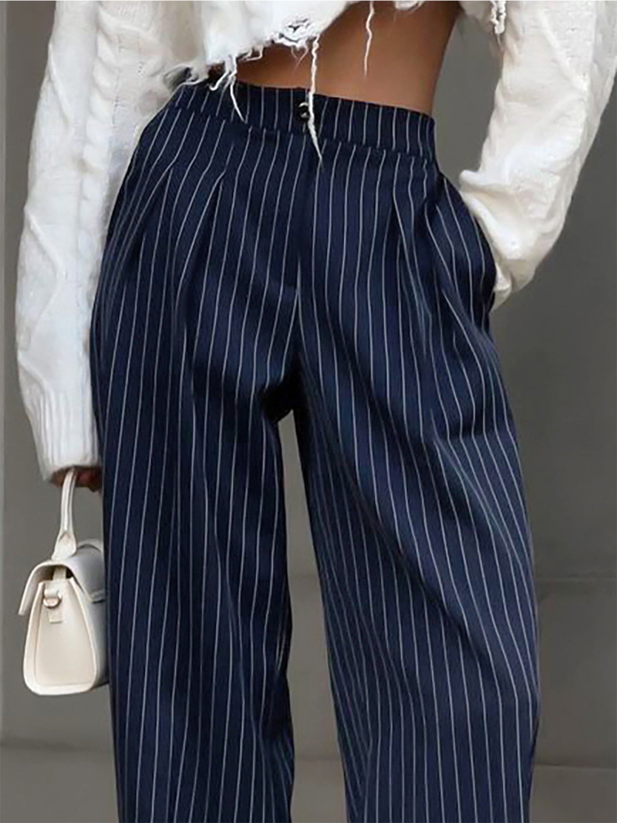 Diana – Streifenfaltenhose