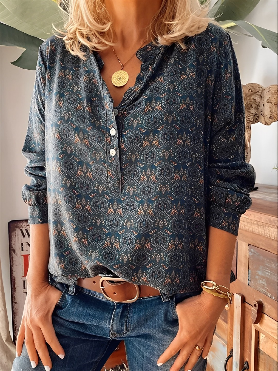 Bellamy - Zeitlose Damenbluse mit Design