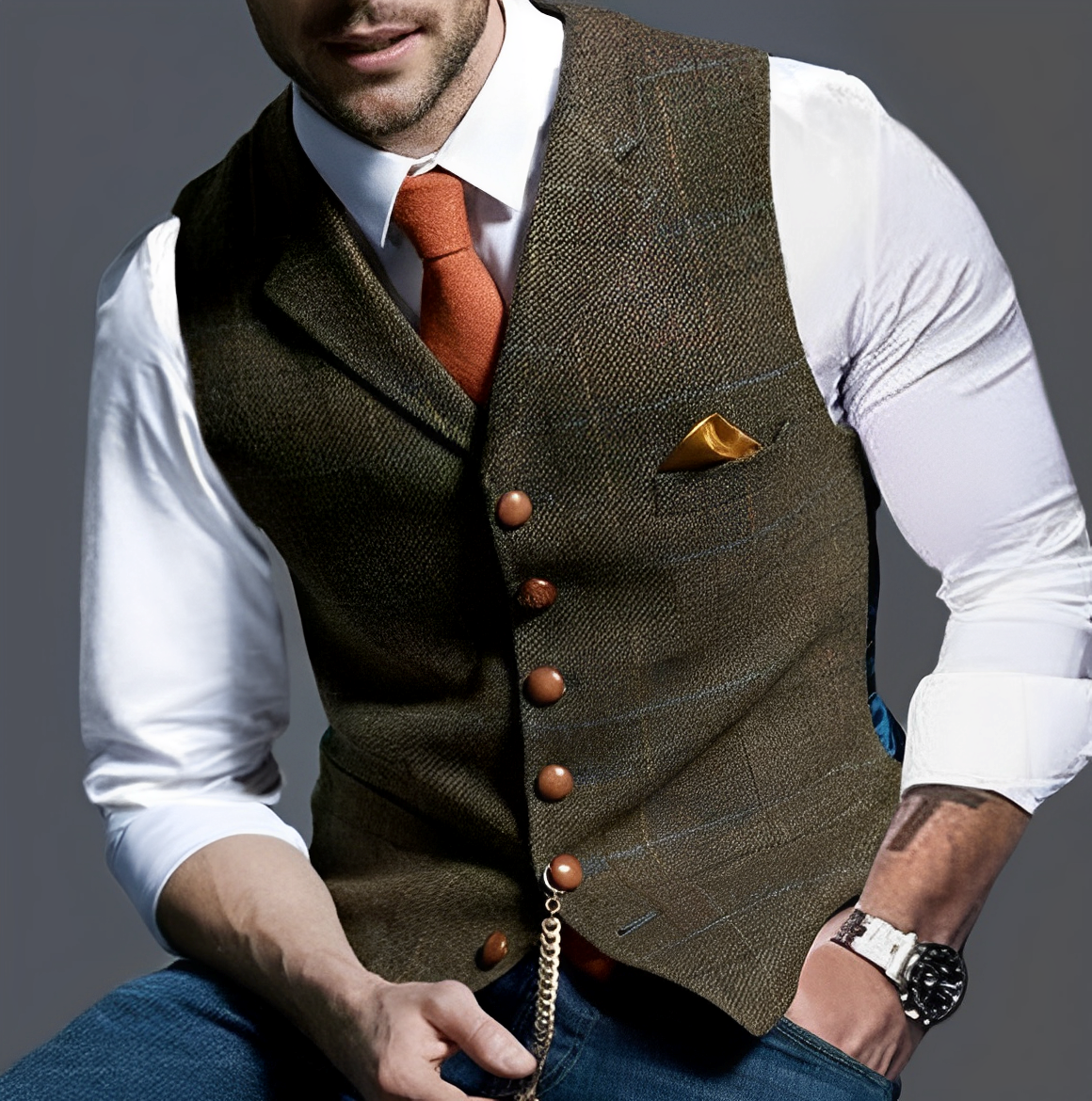 Jasper – Herren Retro-Weste