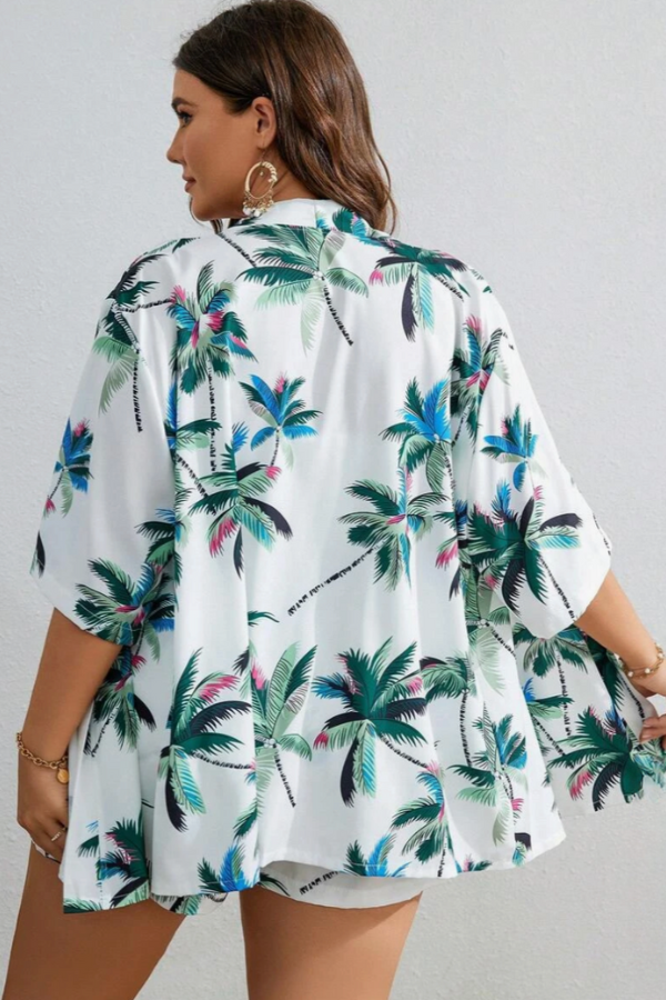 Leola - Zweiteiliges Sommer-Set mit tropischem Blumenmuster