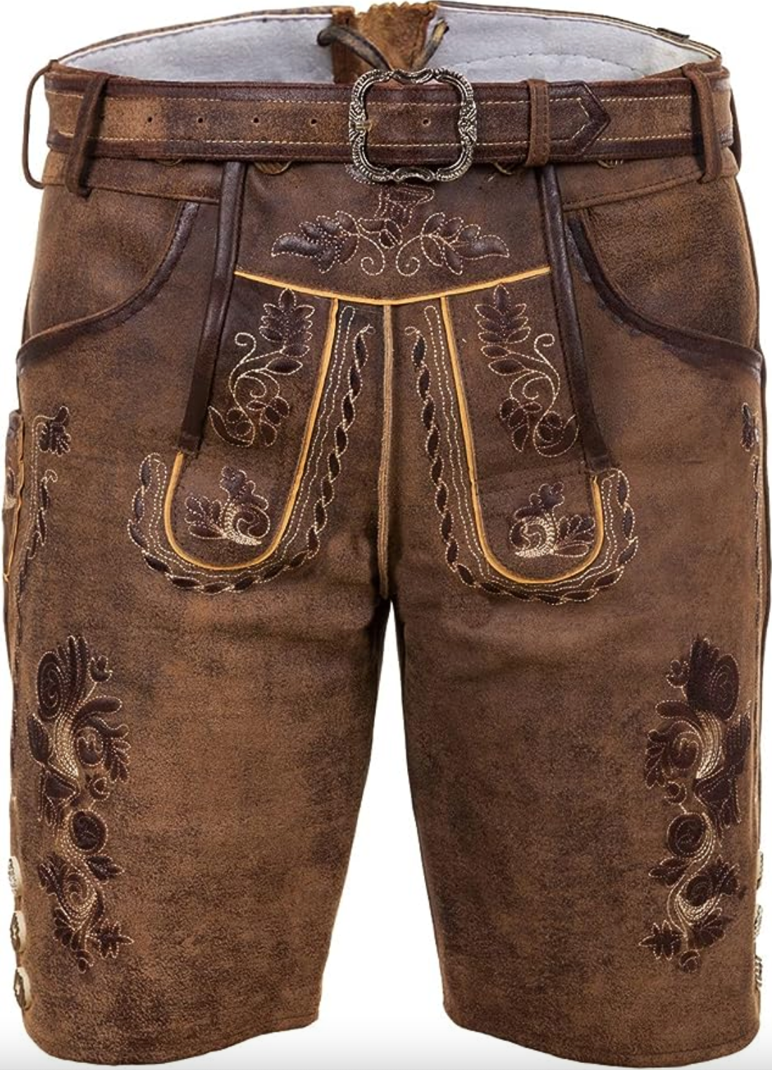 Clark – Lederhose im Heritage-Design mit schmaler Passform