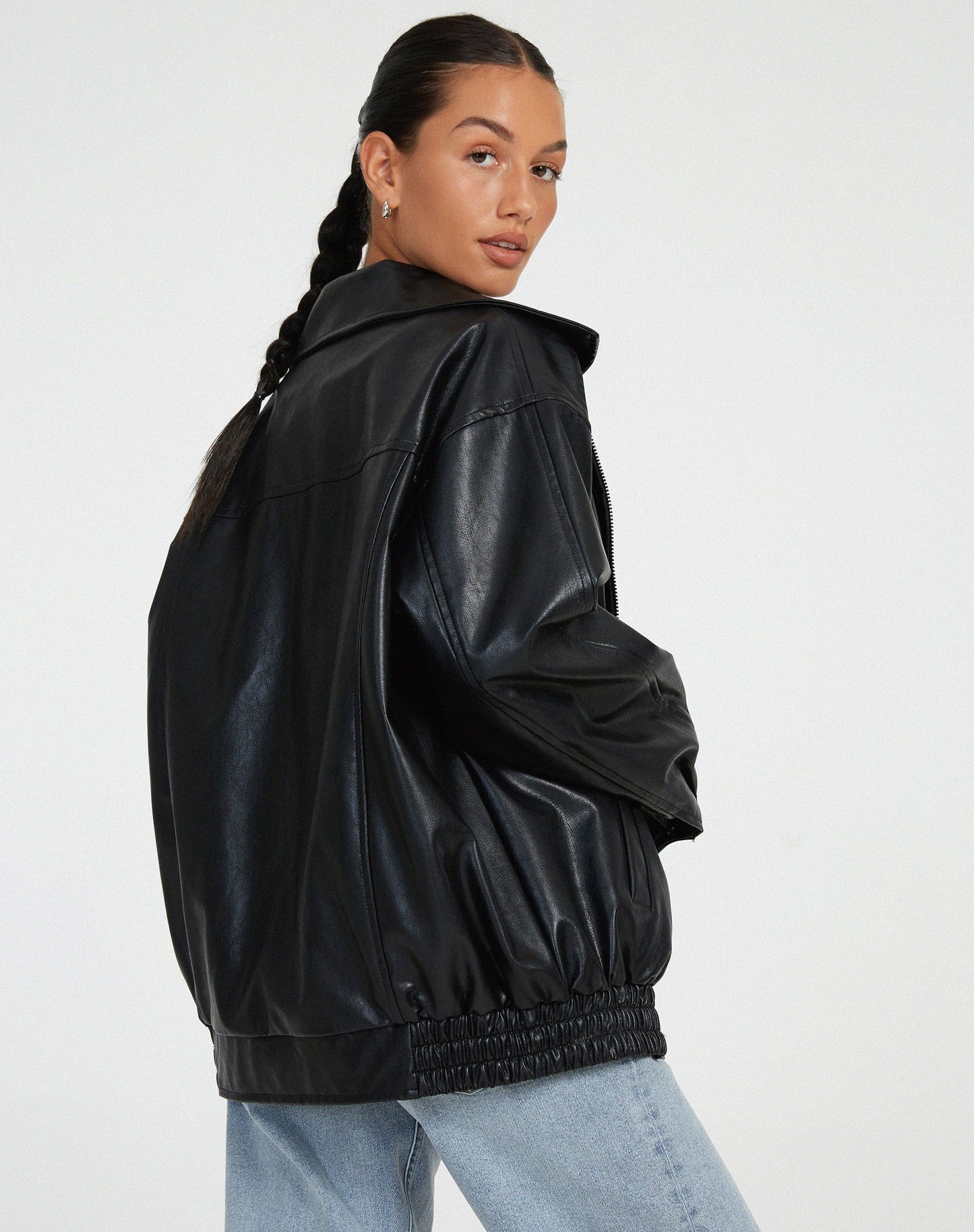 Anouk – Weite Damen-Lederjacke