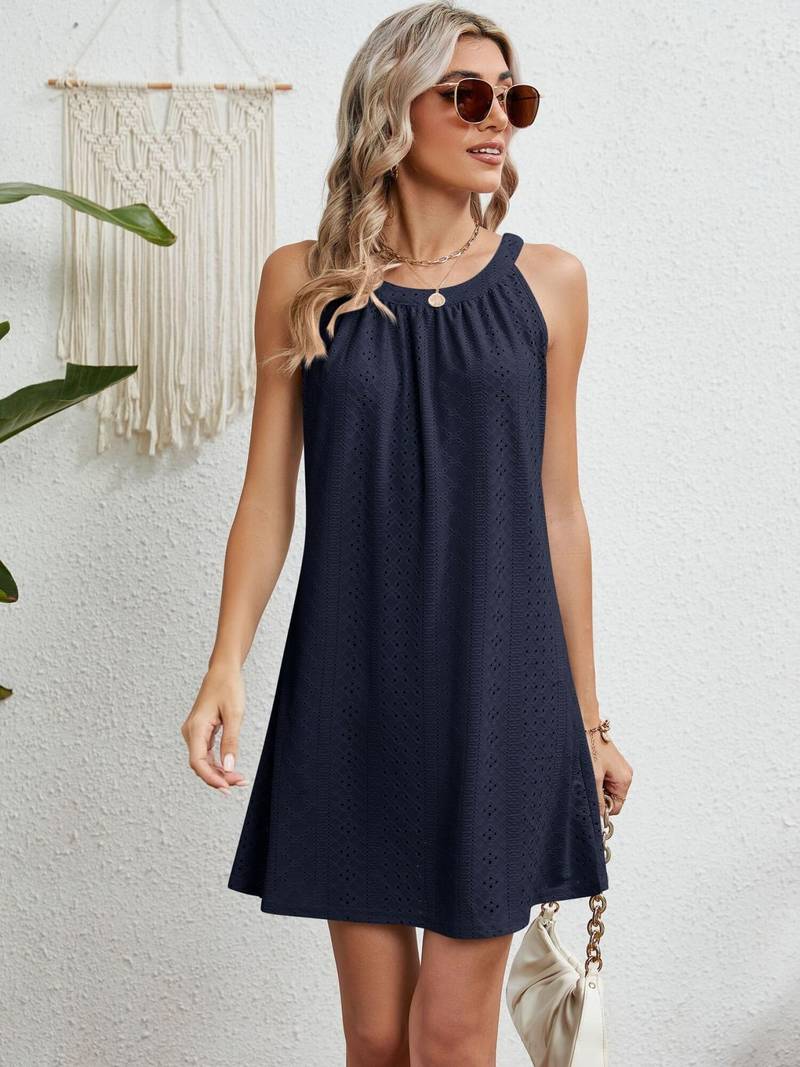 Valarie - Damen Schulterfreies, ausgeschnittenes Sommerkleid