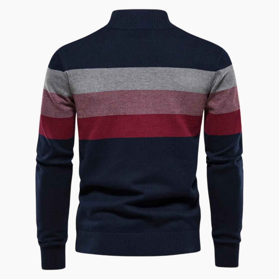 Rook - Herrenpullover mit Reißverschluss am Kragen