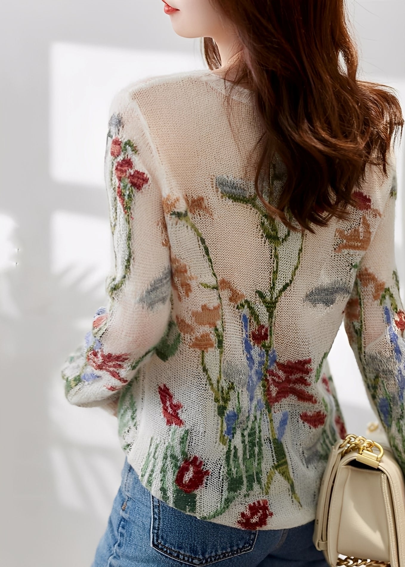 Gisselle - Schicker Damenpullover mit Blumen