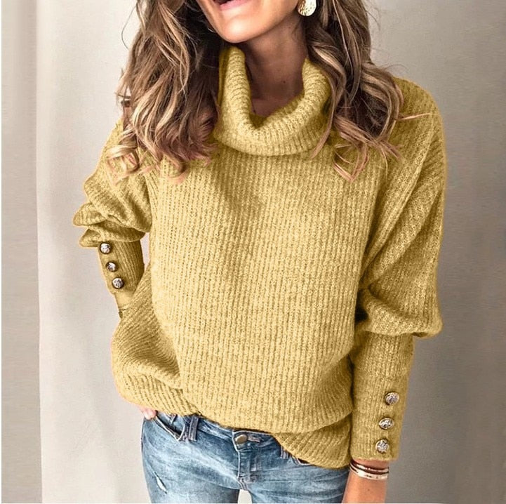 Noelani - Damen Rollkragenpullover, leicht