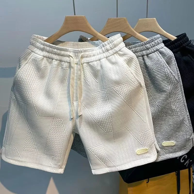 Carl – Herren Shorts mit Fischgrätenmuster
