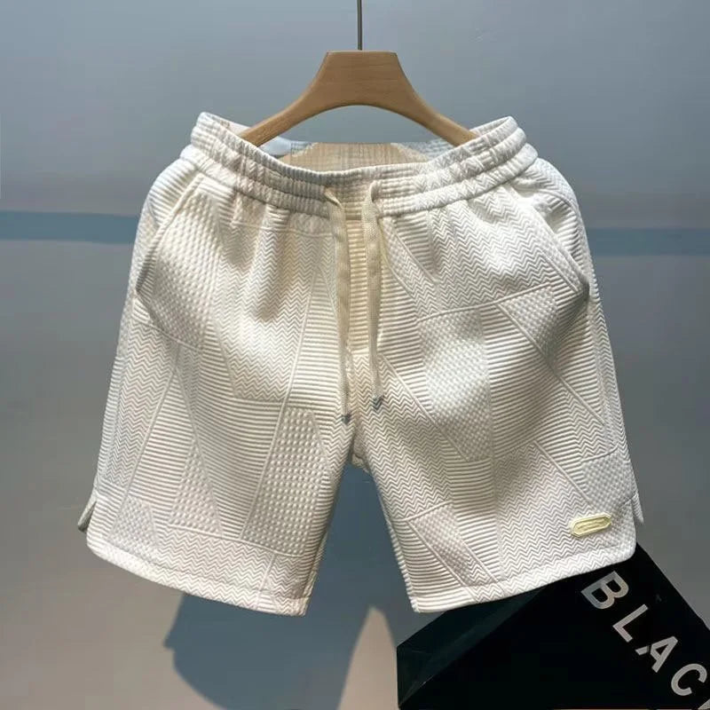 Carl – Herren Shorts mit Fischgrätenmuster
