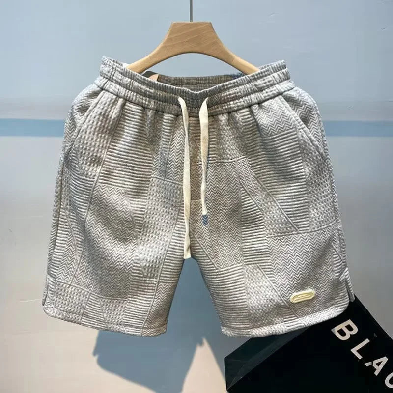 Carl – Herren Shorts mit Fischgrätenmuster