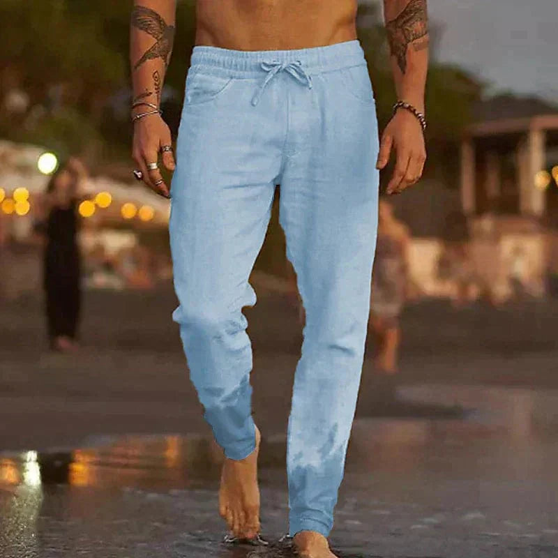 Majd - Leichte Leinenhosen für Herren