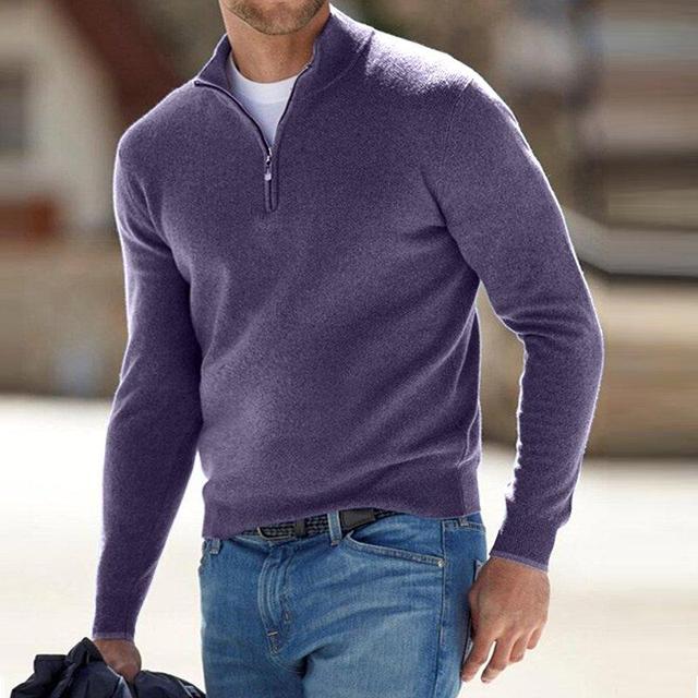 Franco - V-Ausschnitt Pullover mit Zipper