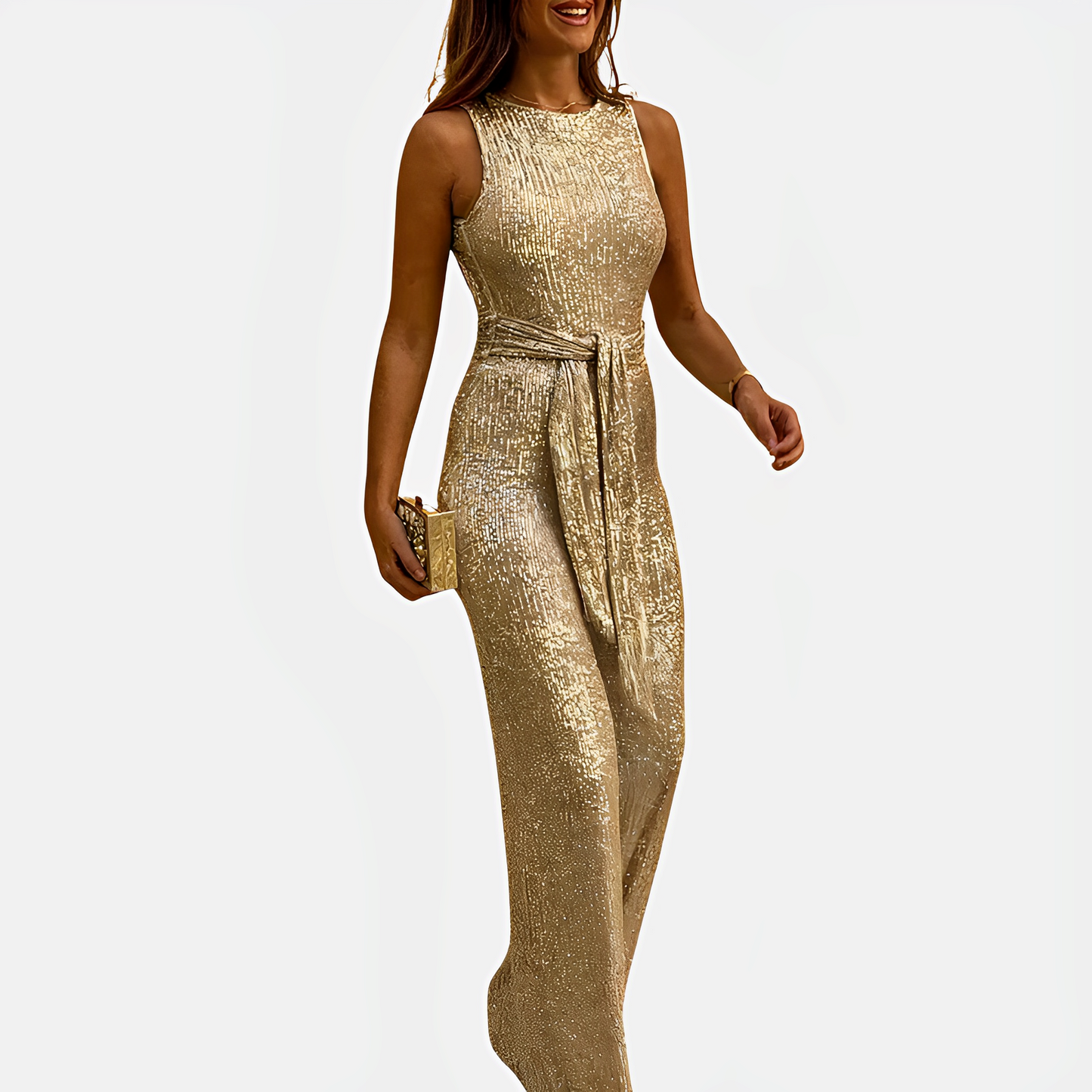 Davida - Sommerlicher Overall mit Glitzerpunkten für Damen