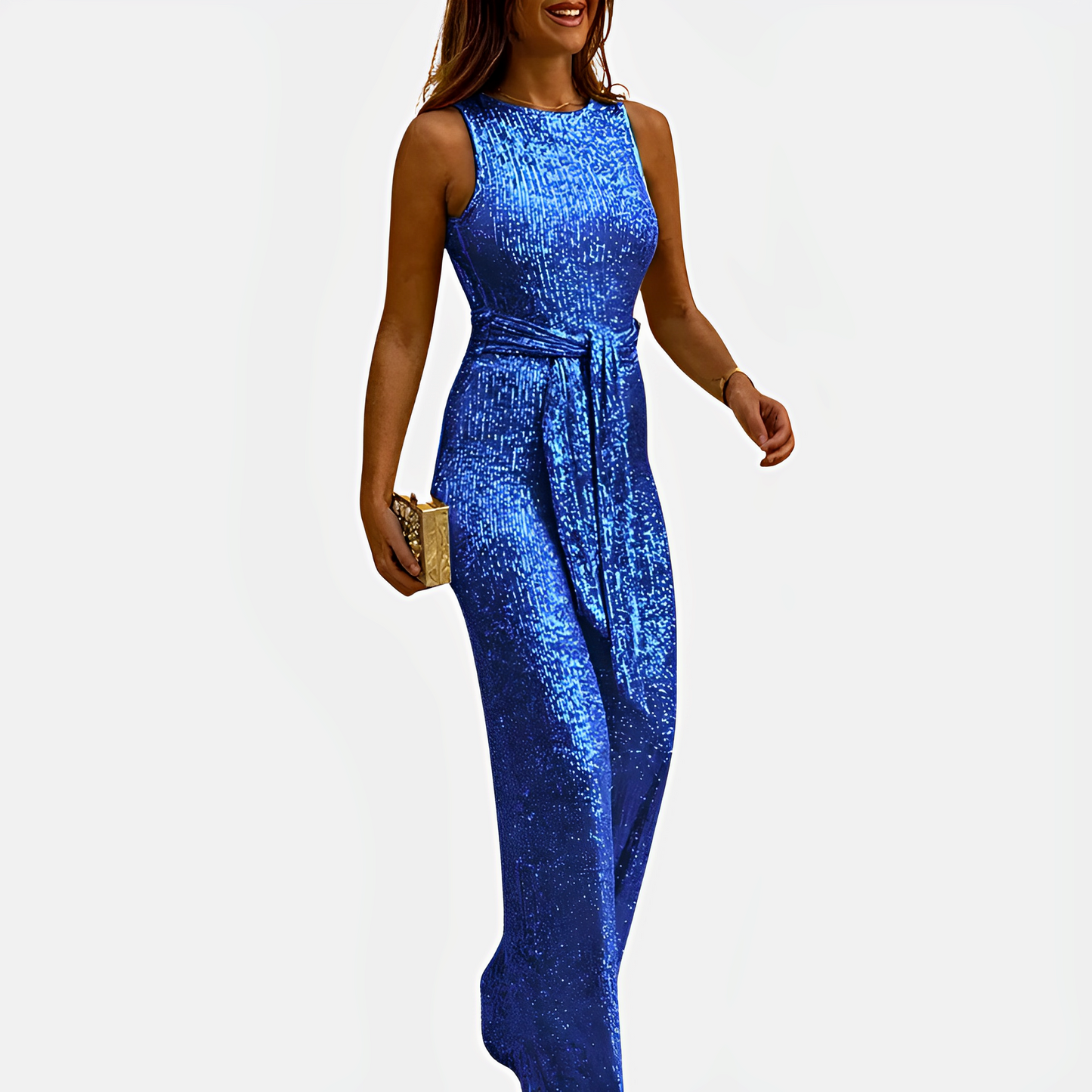 Davida - Sommerlicher Overall mit Glitzerpunkten für Damen