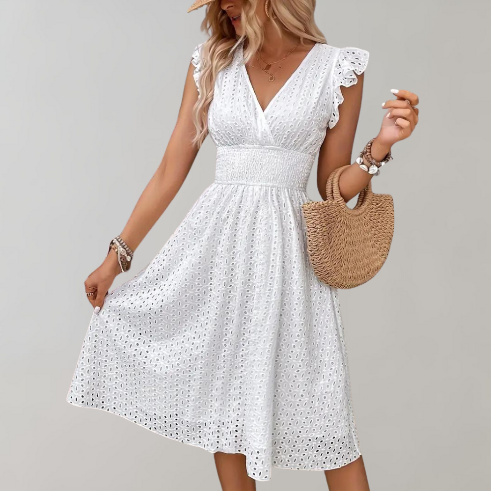 Astoria - Sommerliches Spitzenkleid mit Hohlschnitt für Damen