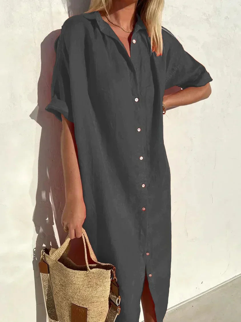 Ellery - Locker geschnittenes Leinenkleid mit elegantem Look