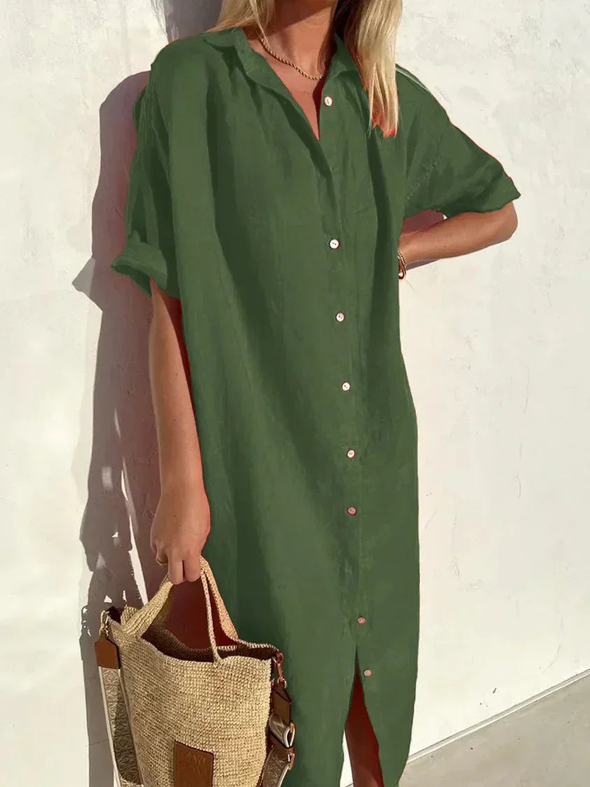 Ellery - Locker geschnittenes Leinenkleid mit elegantem Look