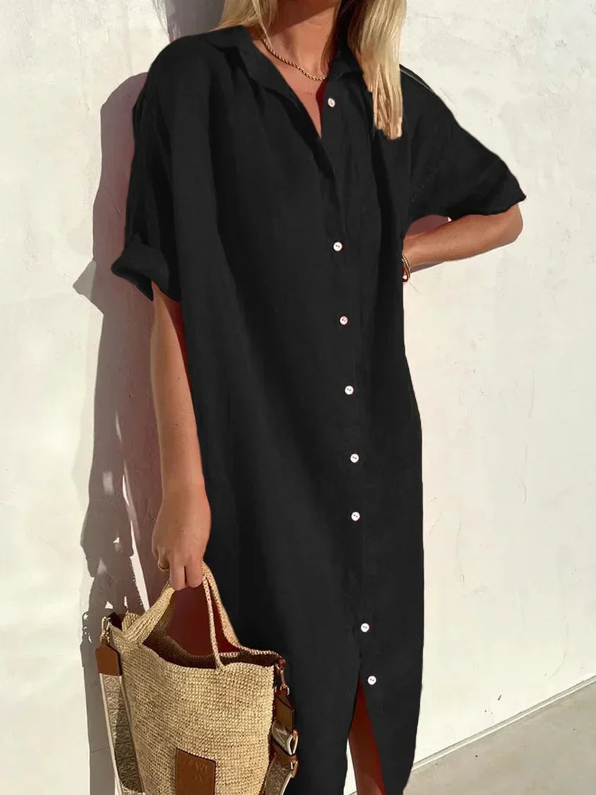 Ellery - Locker geschnittenes Leinenkleid mit elegantem Look