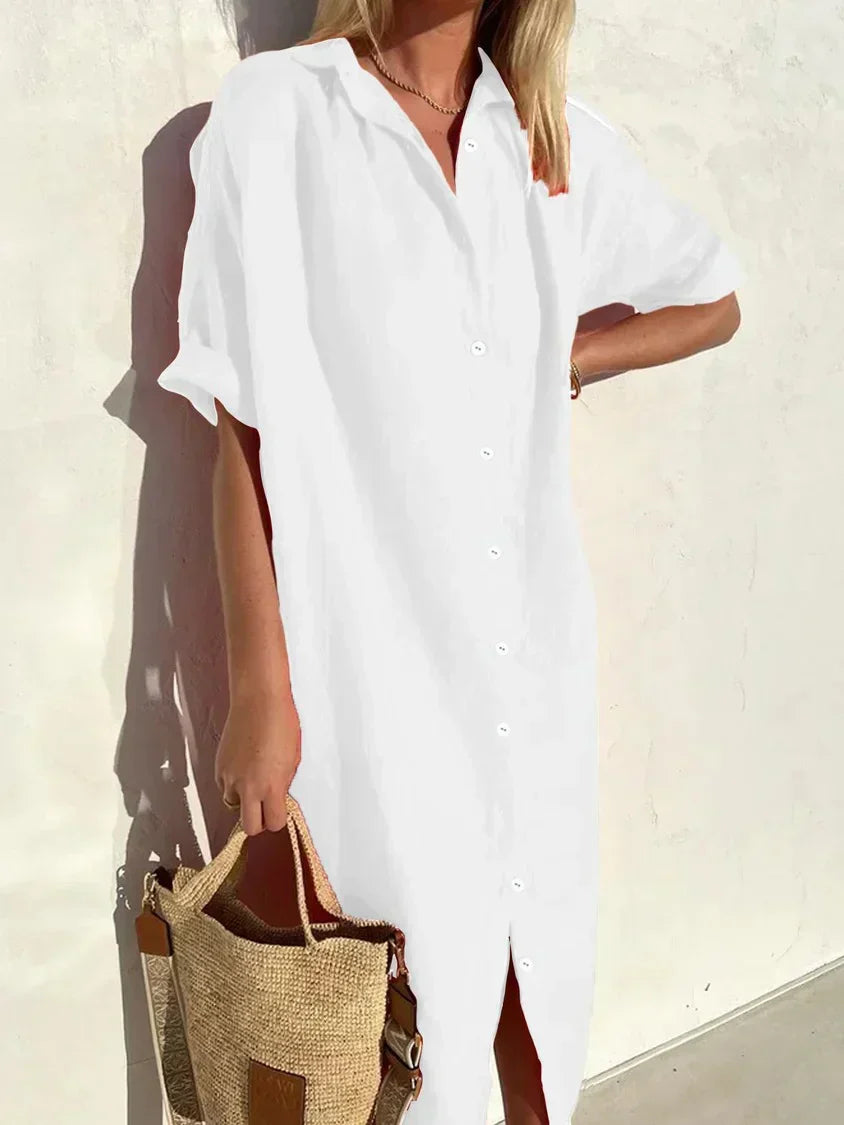 Ellery - Locker geschnittenes Leinenkleid mit elegantem Look