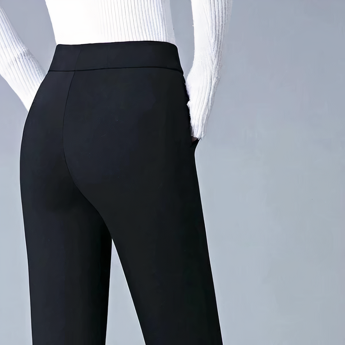 Wenda - Damenhose mit hohem Taillenbund und elastischem Bund