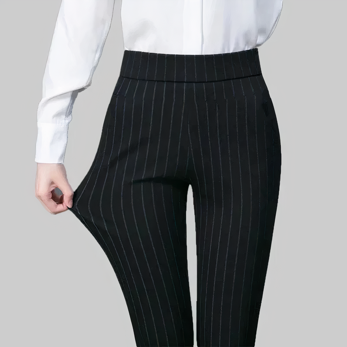 Wenda - Damenhose mit hohem Taillenbund und elastischem Bund