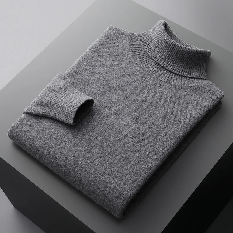 Adam - Traditioneller Merino-Rollkragenpullover