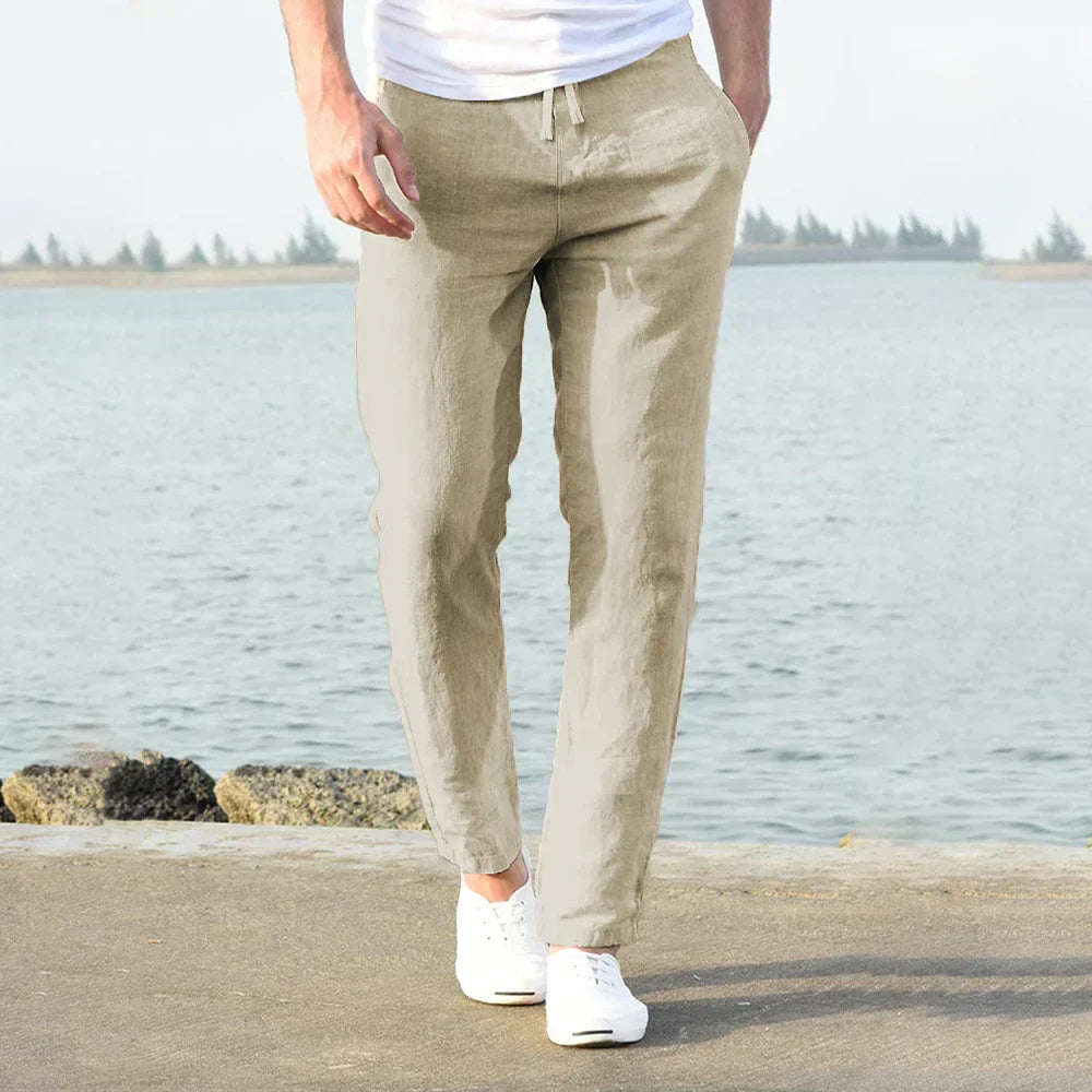 Domenic - Komfortable Herrenhose aus Leinen