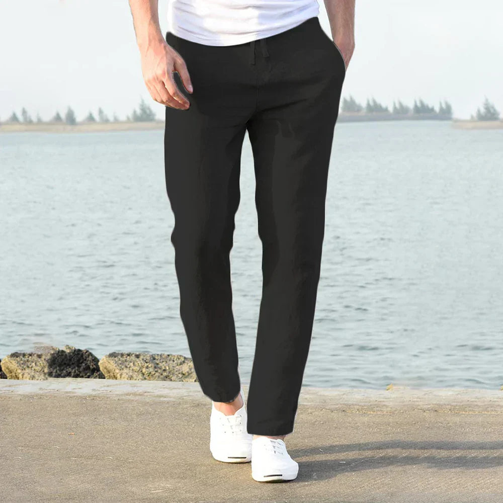 Aurelius - Herren Leichte Hose aus Baumwoll-Leinen