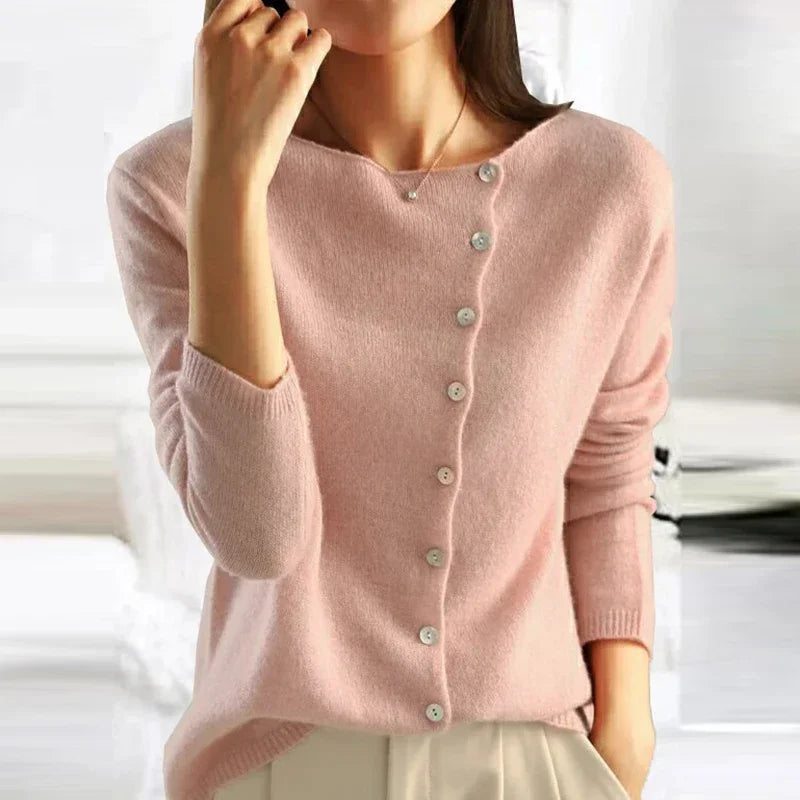 Zuri – Eleganter Pullover mit Knöpfen