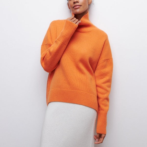 Aponi - Bequemer Damen Rollkragenpullover