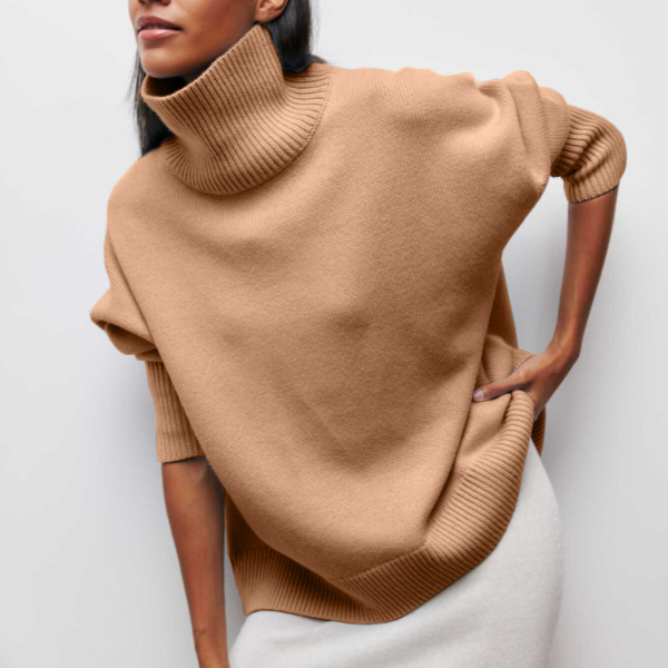 Aponi - Bequemer Damen Rollkragenpullover