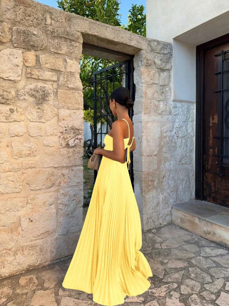 Ayelet - Maxikleid mit Falten, Vielseitig & Schick