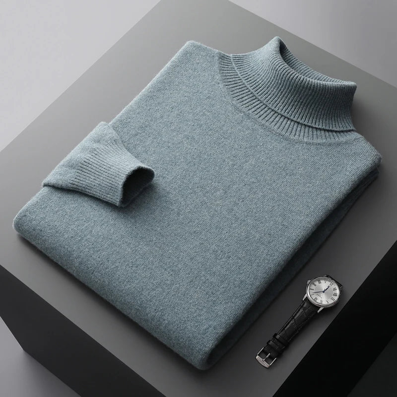 Adam - Traditioneller Merino-Rollkragenpullover