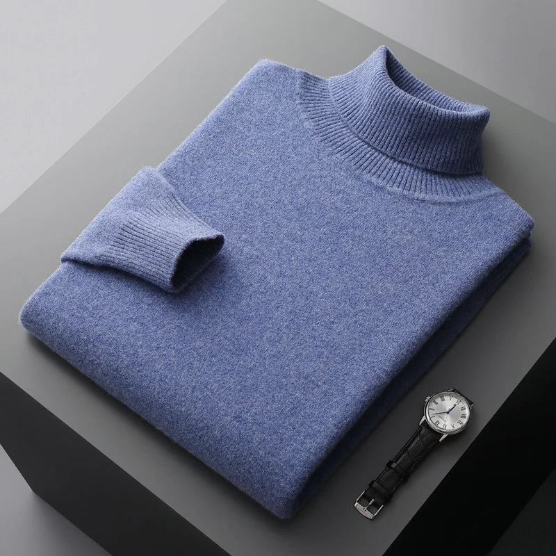 Adam - Traditioneller Merino-Rollkragenpullover
