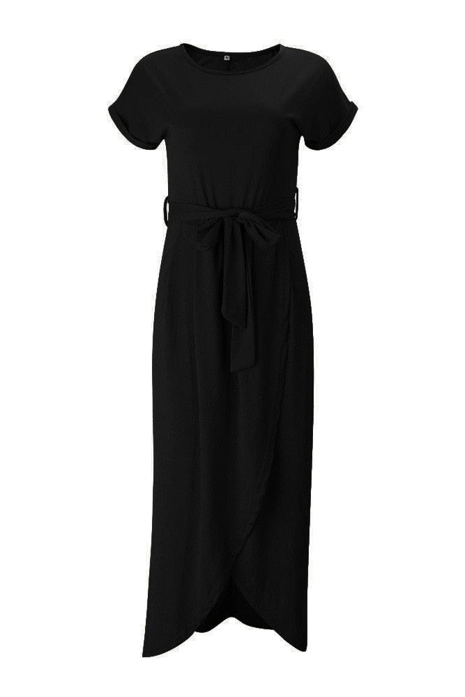 Rorie - Asymmetrisches Damenkleid mit unkonventionellen Ärmeln
