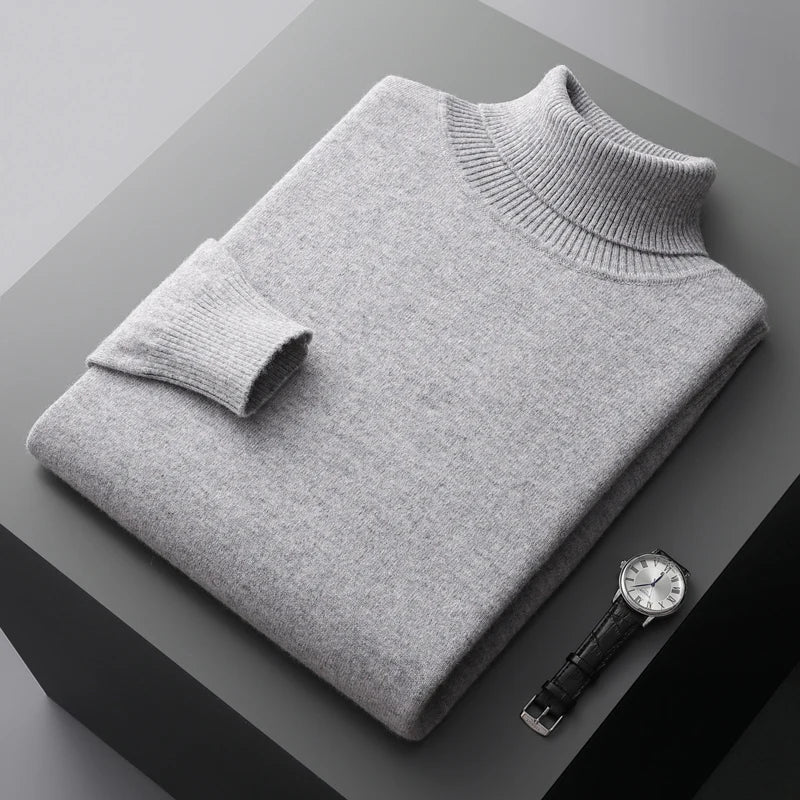 Adam - Traditioneller Merino-Rollkragenpullover