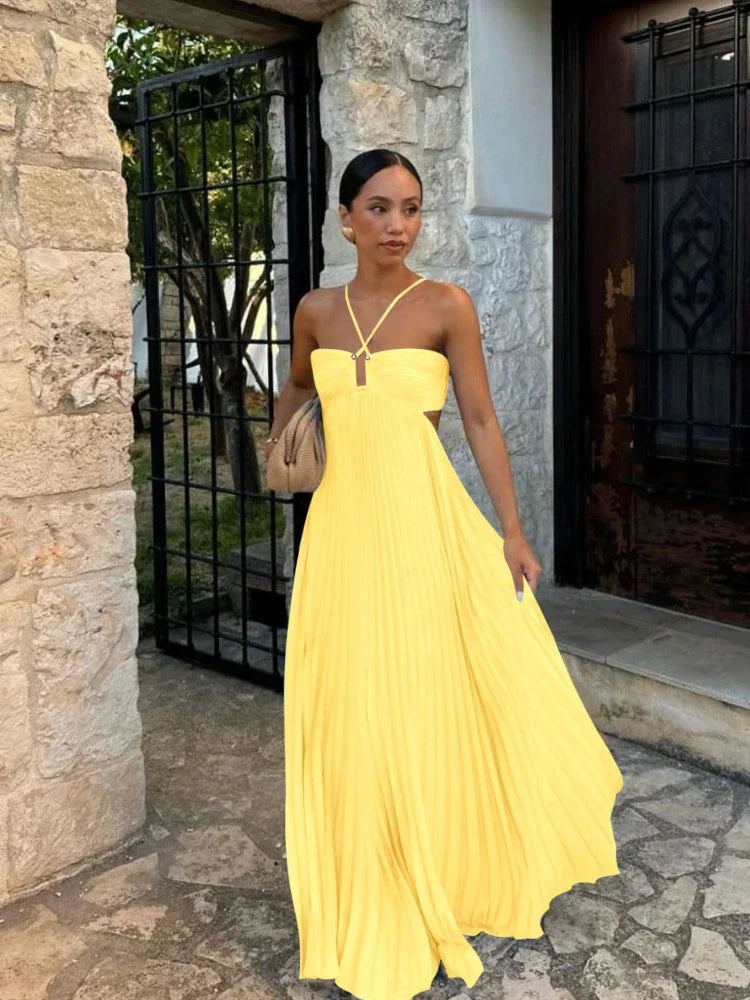 Ayelet - Maxikleid mit Falten, Vielseitig & Schick