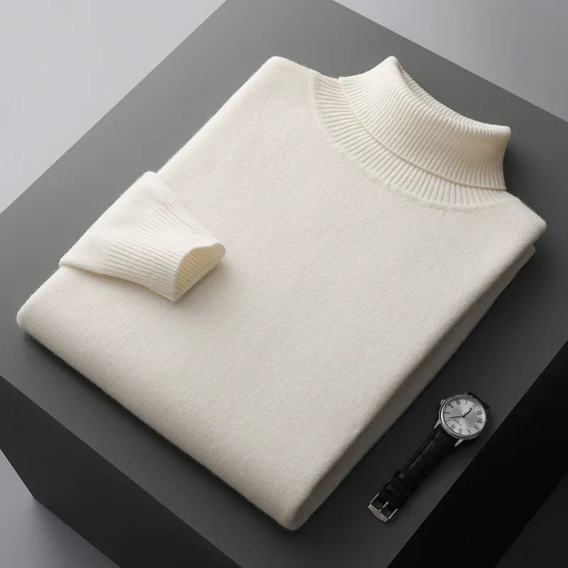 Adam - Traditioneller Merino-Rollkragenpullover