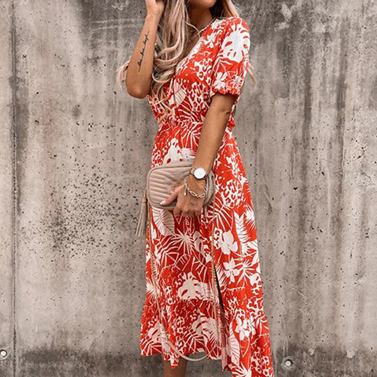 Cailyn - Schickes Sommerkleid mit Blumenmuster für Damen