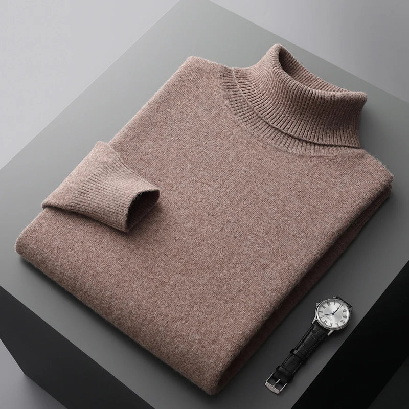 Adam - Traditioneller Merino-Rollkragenpullover
