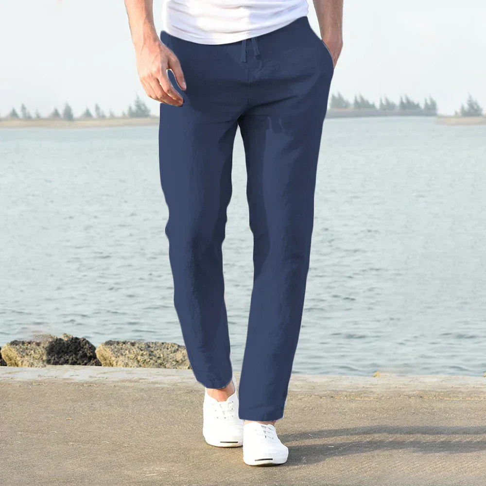 Aurelius - Herren Leichte Hose aus Baumwoll-Leinen