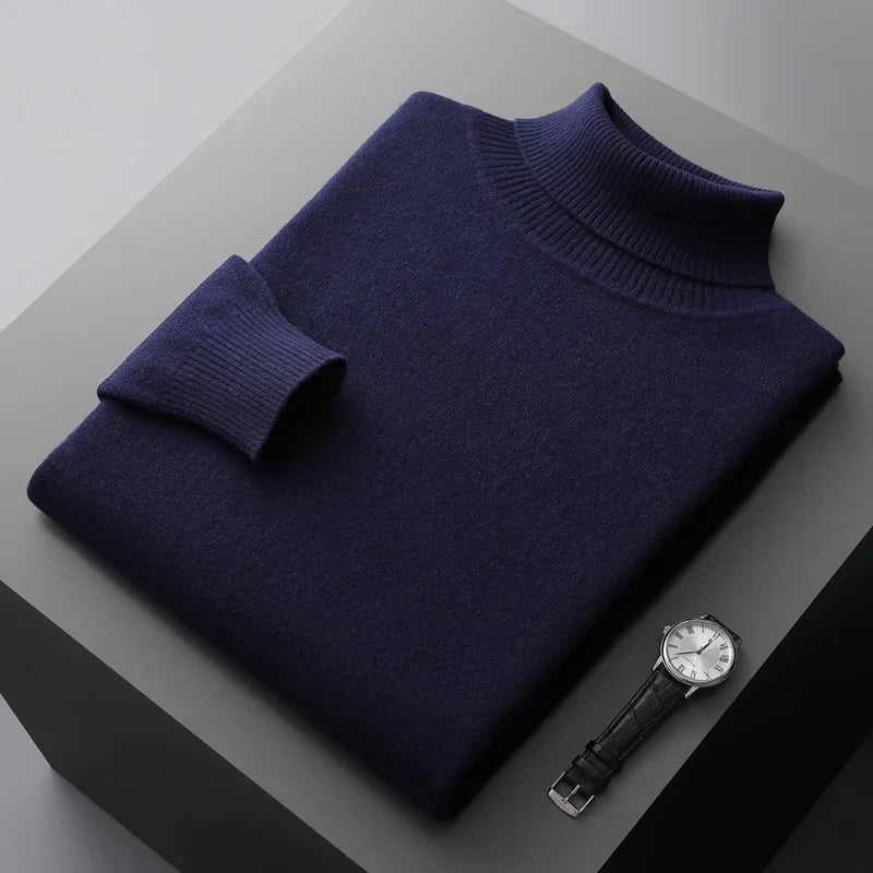 Adam - Traditioneller Merino-Rollkragenpullover