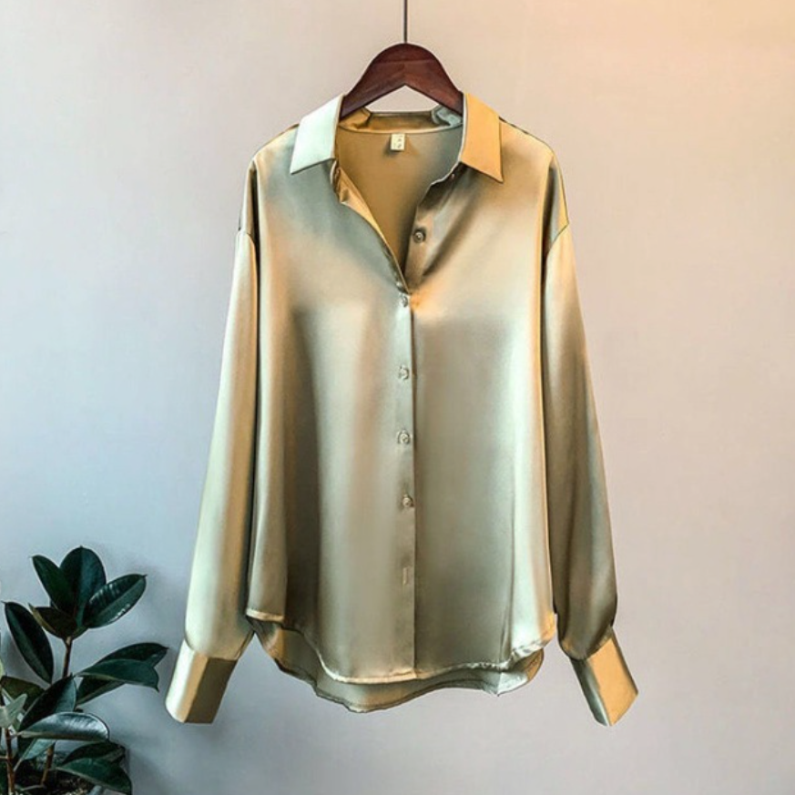 Valgerda - Schickes Damenhemd aus Satin