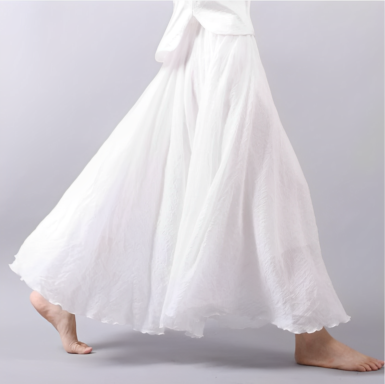 Monica - Fließender Maxirock mit Stretch für Damen